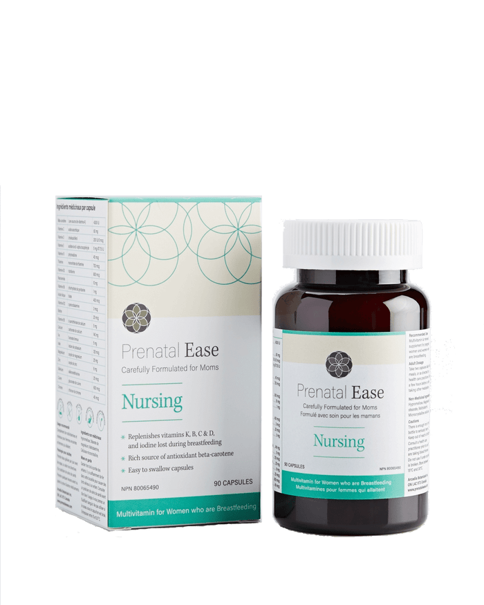 Prenatal Ease Nursing Supplement – Postnatal Multivitamin for Breastfeeding Moms (90 Capsules)
