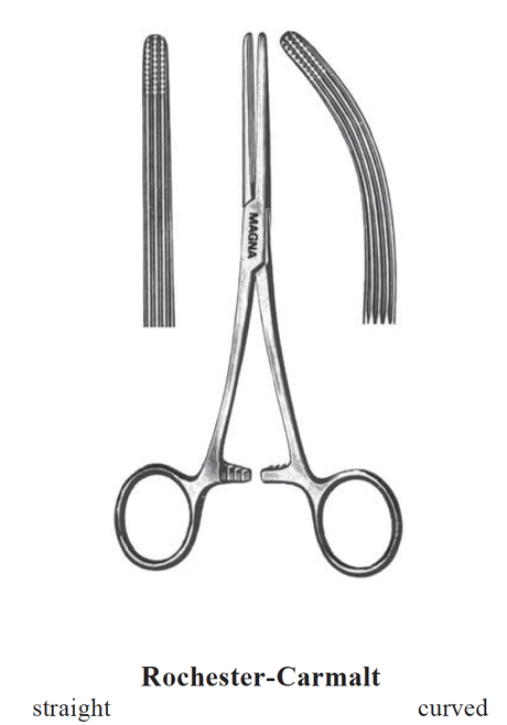 Rochester - Carmalt Forceps – Curved 6.25" - Buy Medical Supplies Online Canada
