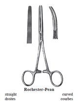Rochester-Pean Forceps, Straight, 8"-Instruments-Birth Supplies Canada
