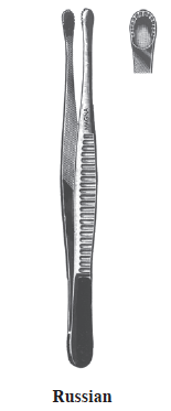 Russian Tissue Forceps, 8"-Instruments-Birth Supplies Canada