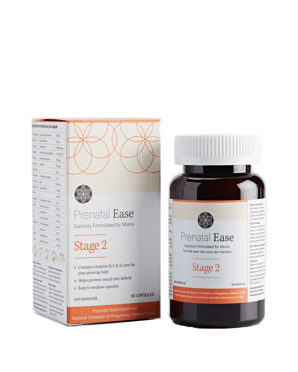 Prenatal Ease Stage 2 – Second Trimester Multivitamin (90 Capsules) - Buy Medical Supplies Online Canada