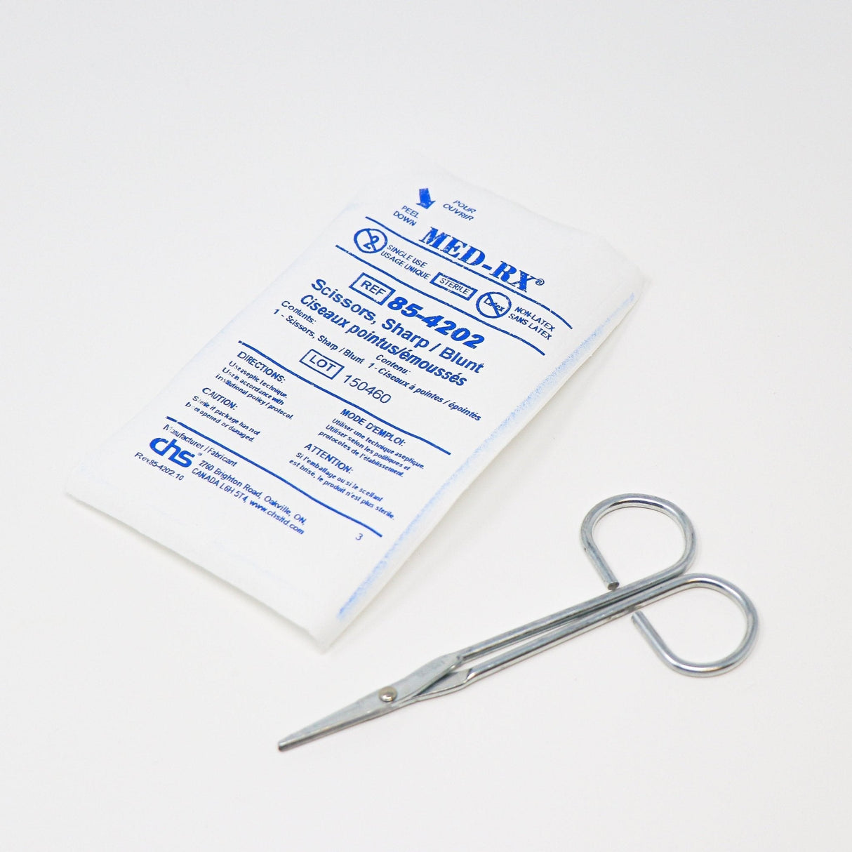 Operating Scissors, Sharp/Blunt – 4.5" Sterile, Disposable - Buy Medical Supplies Online Canada
