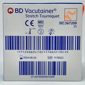 Stretch Tourniquet, 1" x 18", in Dispensing box - Latex free-Medical Supplies-Birth Supplies Canada