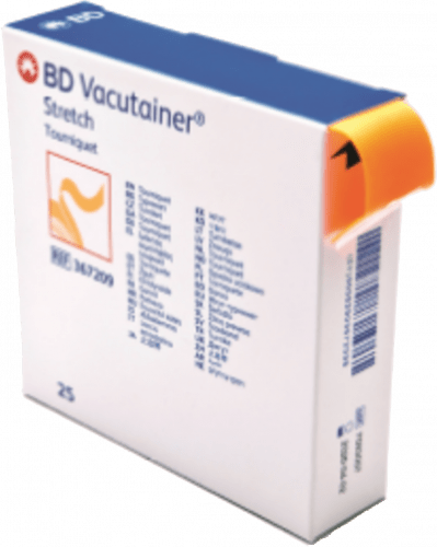 Stretch Tourniquet – 1" x 18", Latex-Free Disposable in Dispensing Box