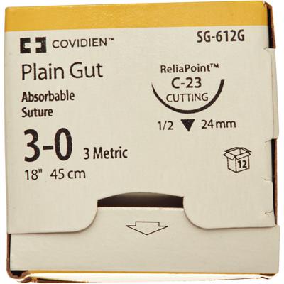 Covidien Plain Gut Sutures – Absorbable Surgical Sutures (C-14, C-23 Needles)
