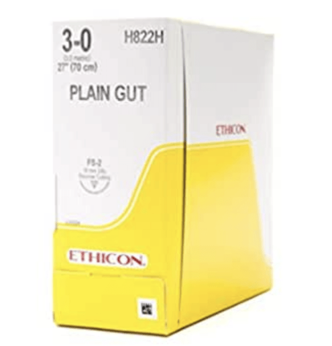 Ethicon Plain Gut Sutures – Absorbable Surgical Sutures (FS - 2, X - 1 Needles) - Buy Medical Supplies Online Canada