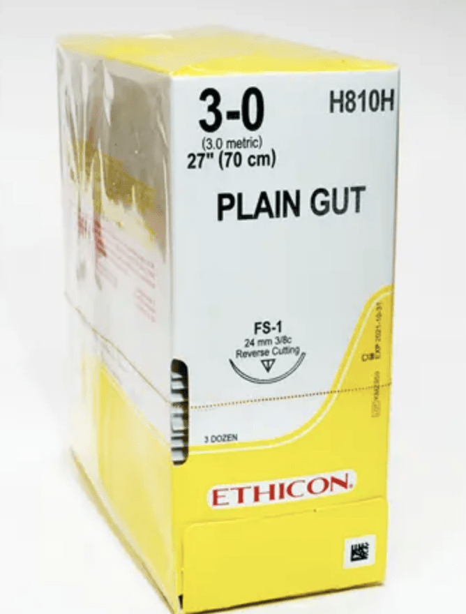 Ethicon Plain Gut Sutures – Absorbable Surgical Sutures (FS - 2, X - 1 Needles) - Buy Medical Supplies Online Canada