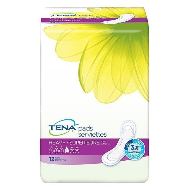 TENA Heavy Flow Pads – Incontinence Pads for Maximum Protection