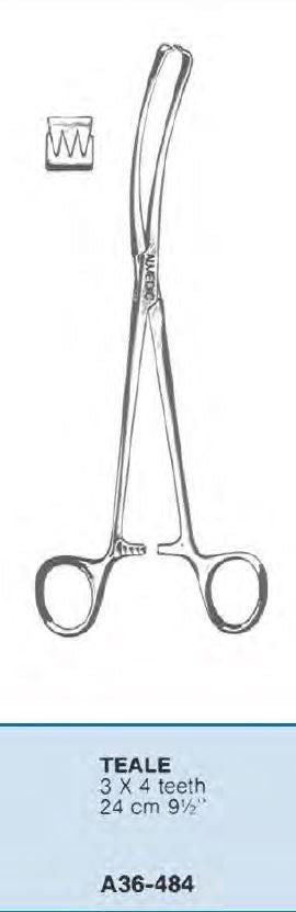 Teale Uterine Vulsellum Forceps – 24cm (9½") - Buy Medical Supplies Online Canada