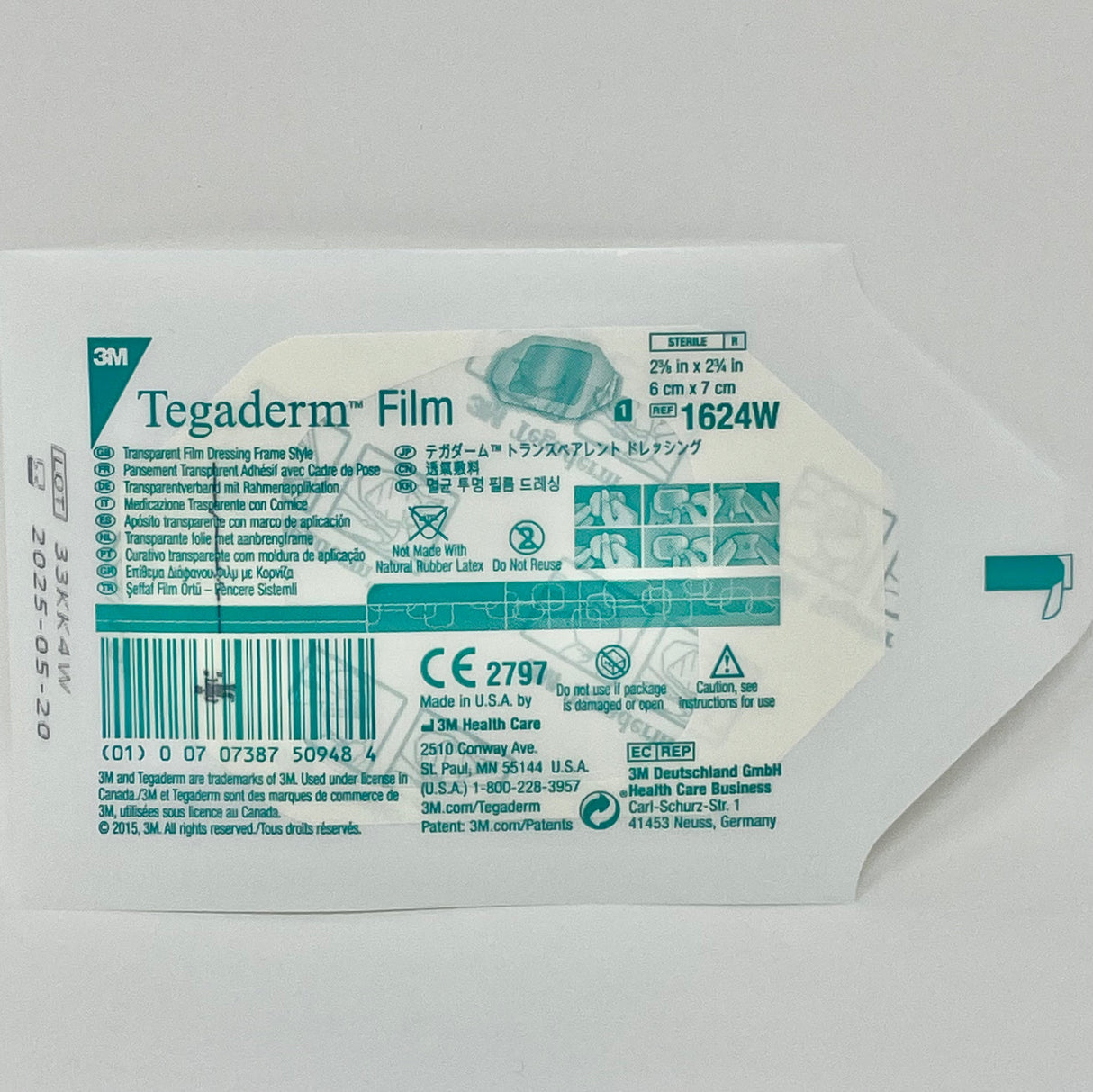 Tegaderm dressing 2 3/8" x 2 3/4" (6cm x 7cm)-Medical Supplies-Birth Supplies Canada