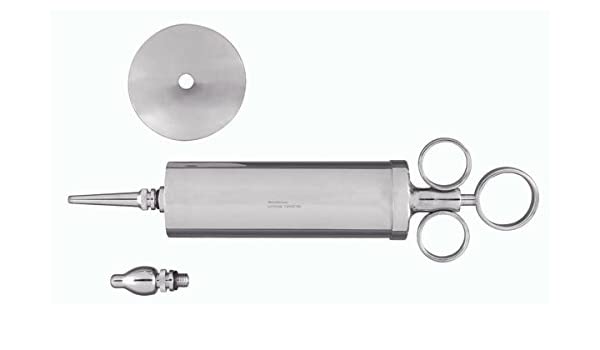 Vantage Metal Ear Syringe - Chrome with Multiple Tips & Shield