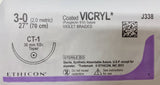Vicryl Sutures 3-0 (Met 2.0) - Sterile, Absorbable, Coated Braided Violet-Medical Devices-Birth Supplies Canada
