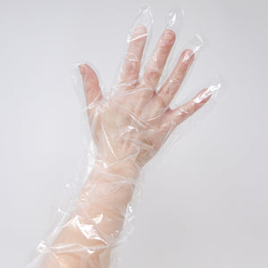 Waterproof Shoulder Length Gloves - 32" Polyethylene, Latex-Free-Water Birth-Birth Supplies Canada