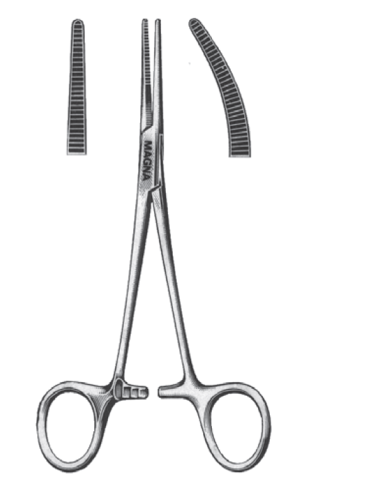 Kelly Forceps, Curved 5.5"