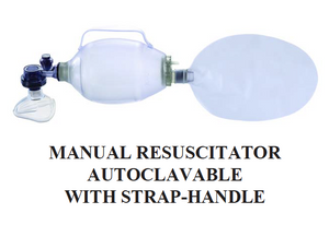 Manual Resuscitator w/strap handle ~ Autoclavable-CLASS 2-Birth Supplies Canada