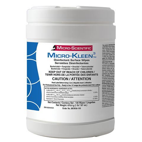 MicroKleen3 Wipes ~ Disinfecting