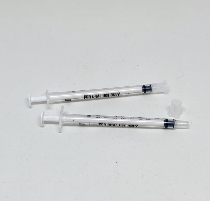 Oral Dispensing Syringe, Clear with cap