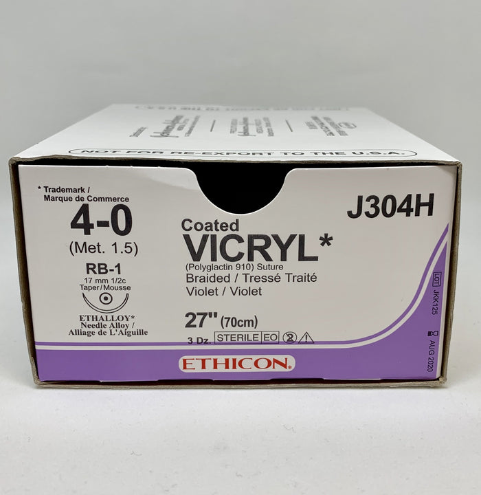 Vicryl Sutures 4.0 (Met 1.5)